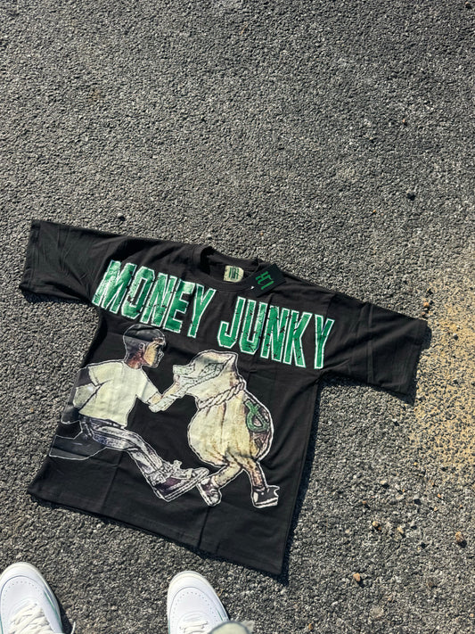 Black Money Junky Oversize Tee